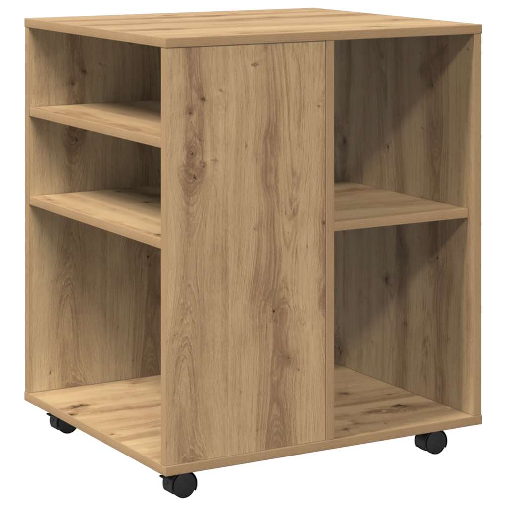 rullebord 60x53x72 cm konstrueret træ kunsteg
