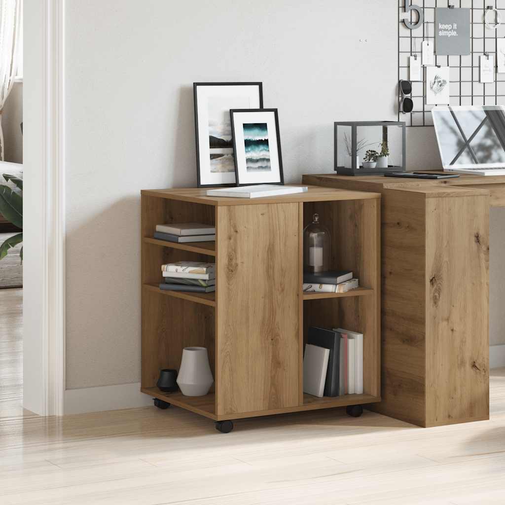 rullebord 60x53x72 cm konstrueret træ kunsteg