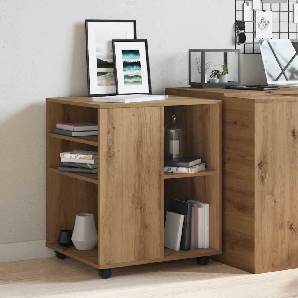rullebord 60x53x72 cm konstrueret træ kunsteg