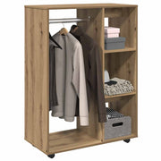 garderobe 80x40x110 cm konstrueret træ kunsteg