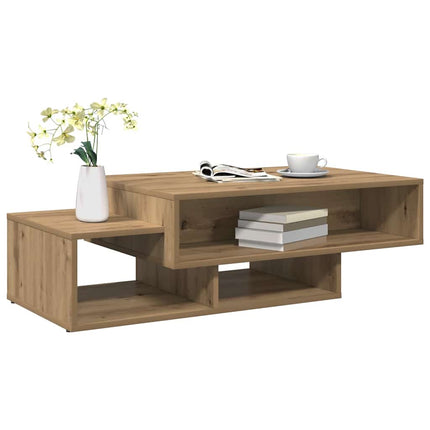 sofabord 105x55x32 cm konstrueret træ kunsteg