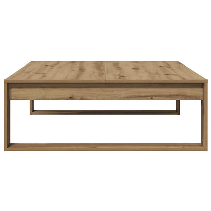 sofabord 100x100x35 cm konstrueret træ kunsteg