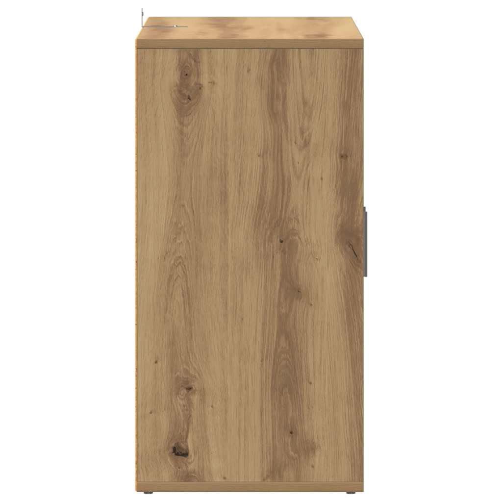 skoskab 60x35x70 cm konstrueret træ kunsteg