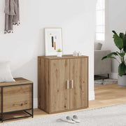 skoskab 60x35x70 cm konstrueret træ kunsteg