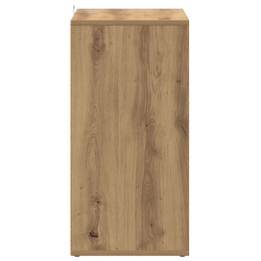 skoskab 60x35x70 cm konstrueret træ kunsteg