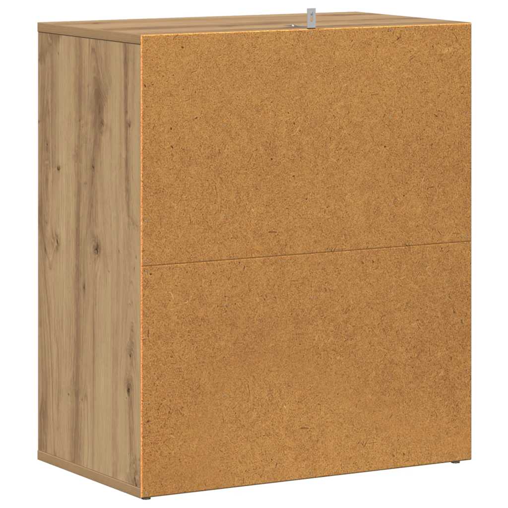 skoskab 60x35x70 cm konstrueret træ kunsteg