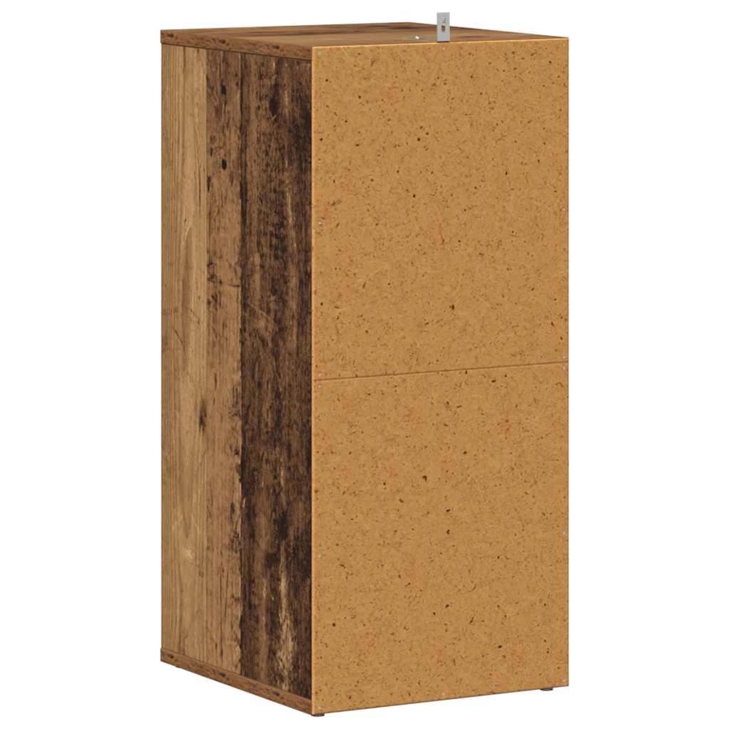 skoskab 32x35x70 cm konstrueret træ antikt træ