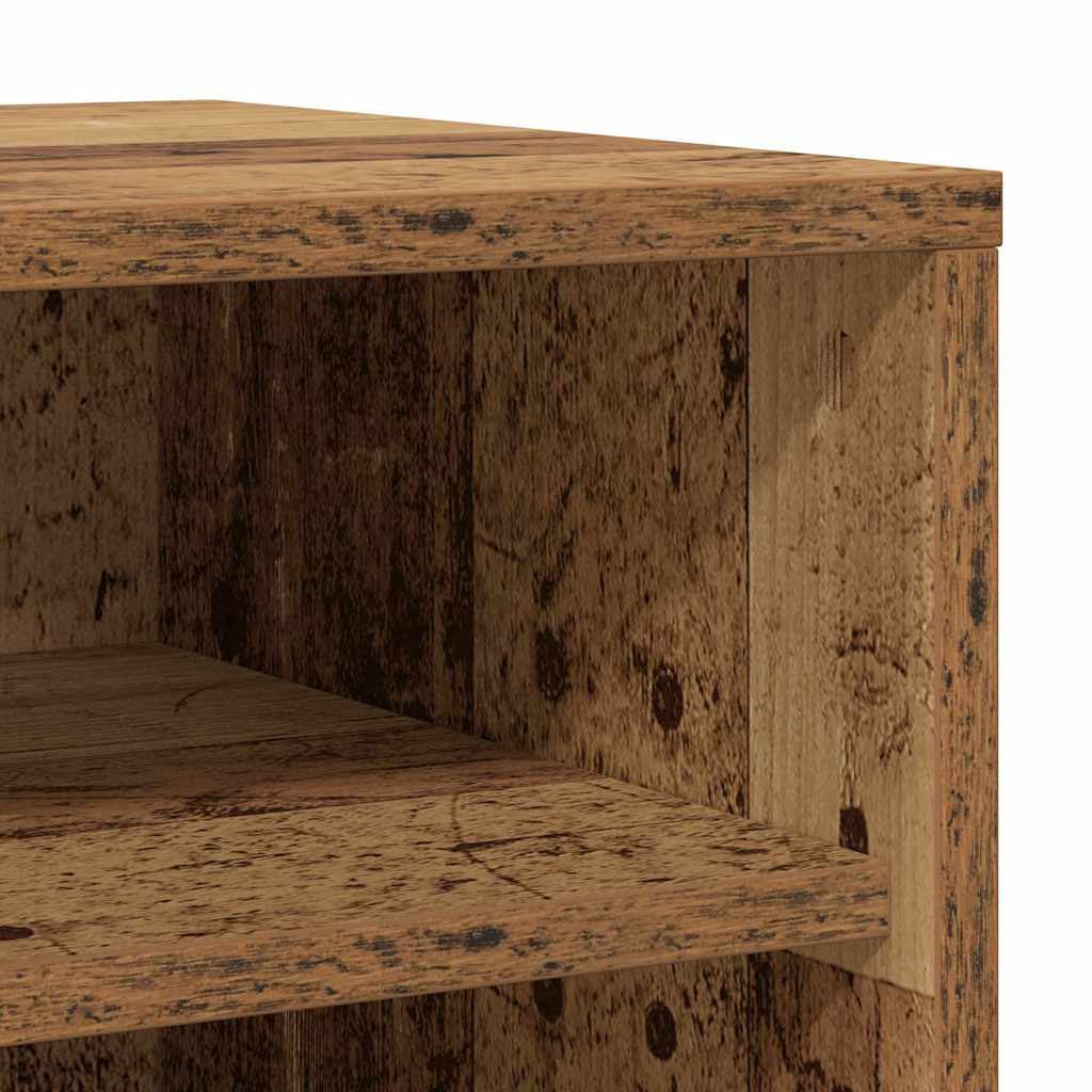 skoskab 32x35x70 cm konstrueret træ antikt træ