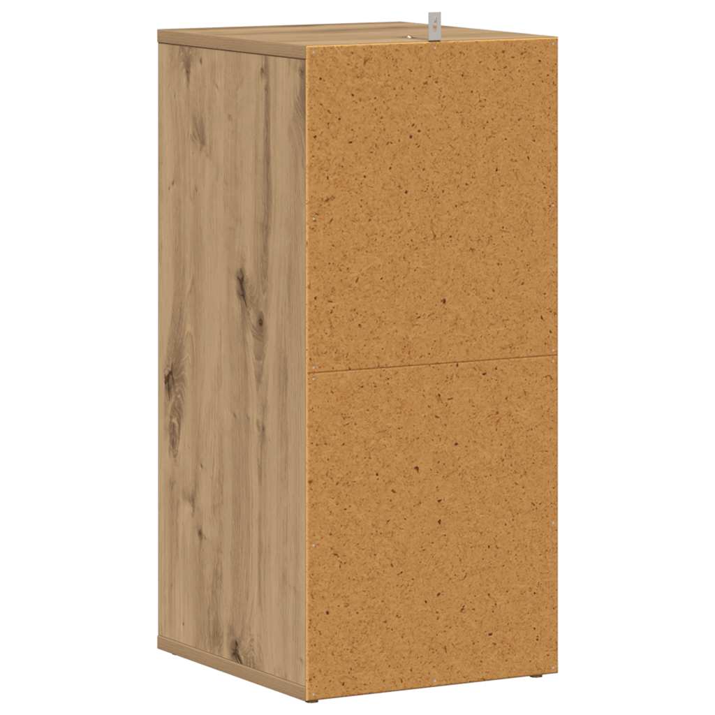 skoskabe 2 stk. 32x35x70 cm konstrueret træ kunsteg