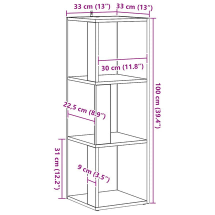 Corner Cabinet 33 x 33 x 100 cm Engineered wood Artisan-eg