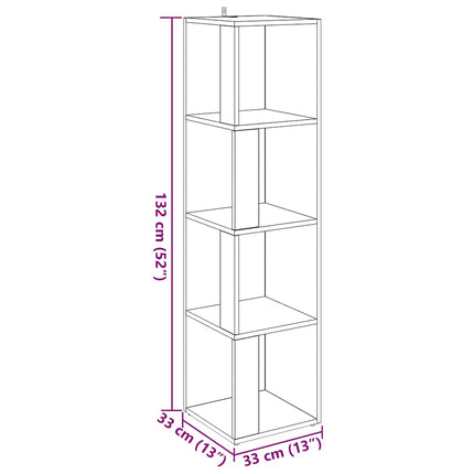 Corner Cabinet 33 x 33 x 132 cm Engineered Wood Artisan-eg