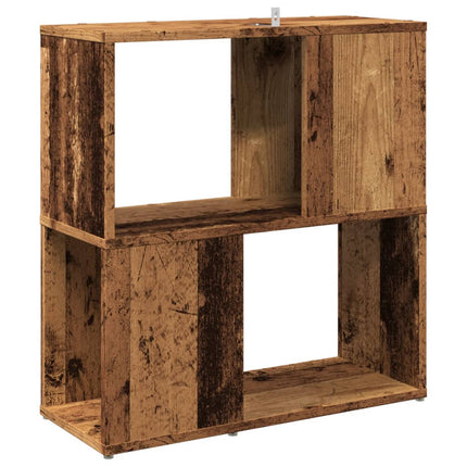 bogreol 60x24x63 cm konstrueret træ antikt træ