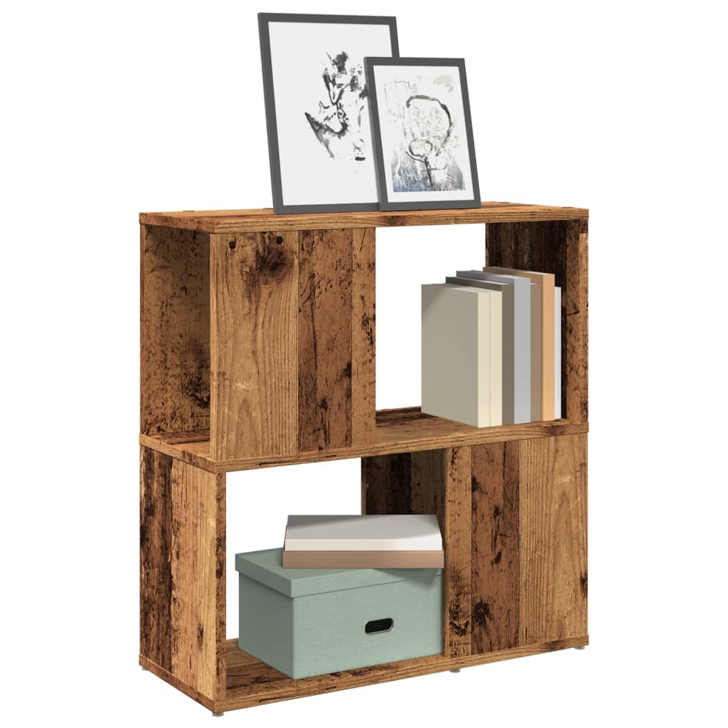 bogreol 60x24x63 cm konstrueret træ antikt træ billede
