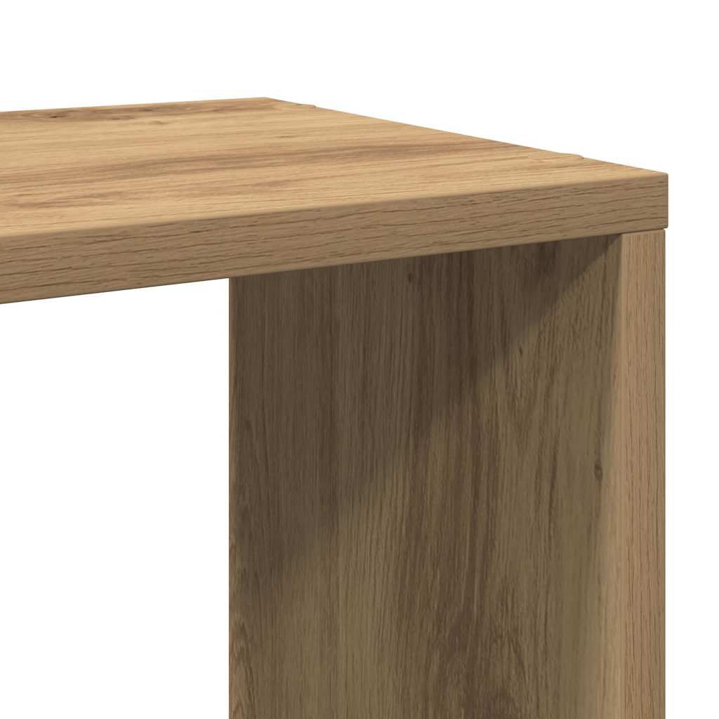 bogskab 60x24x63 cm konstrueret træ kunsteg