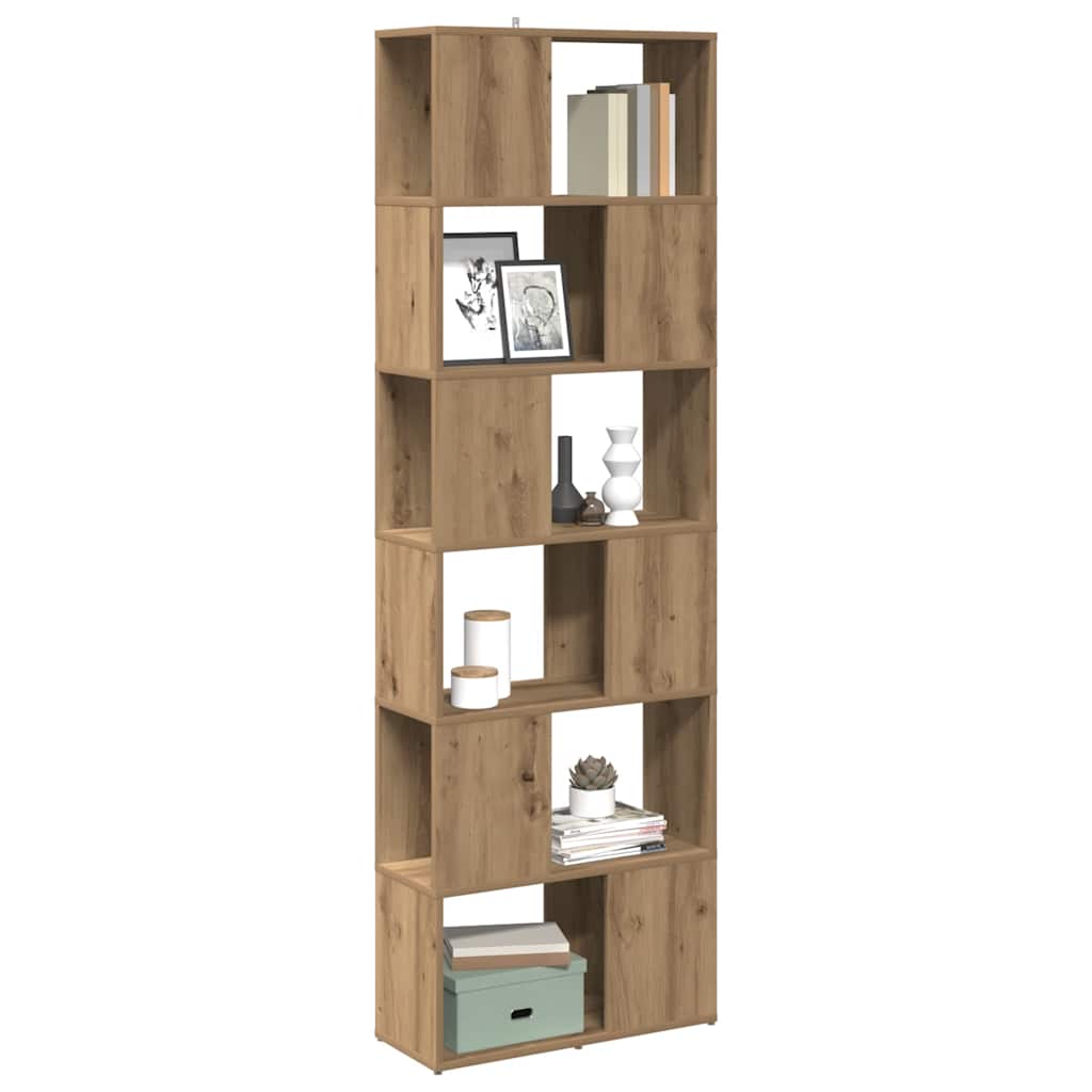 bogreol/rumdeler 60x24x186 cm kunsteg billede