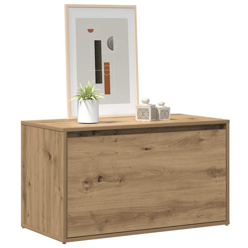 entrébænk 80x40x45 cm spånplade artisan eg billede
