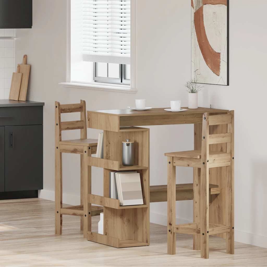 Barbord M. Stativ 100x50x101,5 Cm Konstrueret Træ - Artisan Eg
