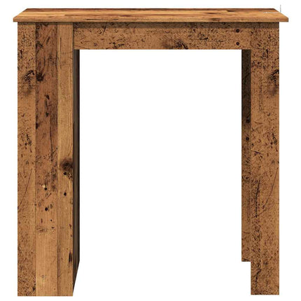 barbord med hylde 102x50x103,5 cm konstrueret træ antikt træ