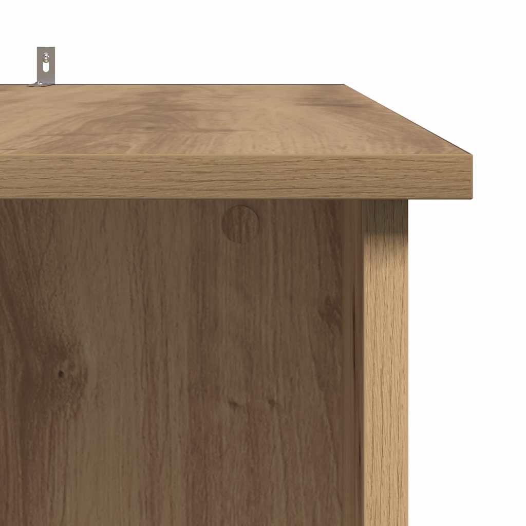 barbord med hylde 102x50x103,5 cm konstrueret træ kunsteg