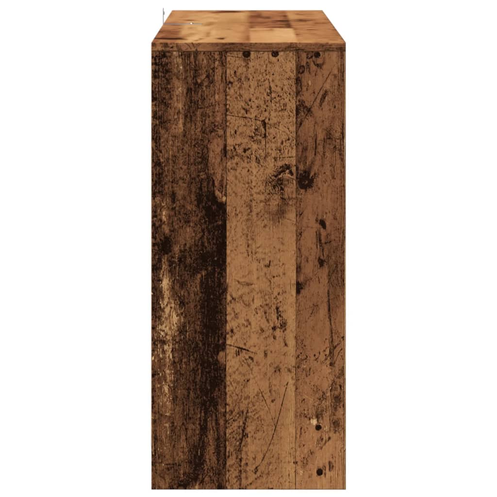 skænk 102x33x75 cm konstrueret træ antikt trælook