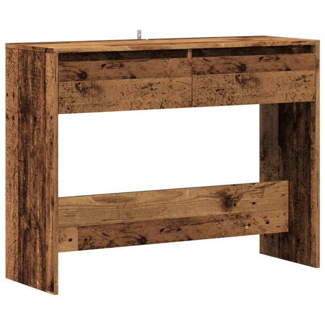 konsolbord 100x35x76,5 cm konstrueret træ antikt træ