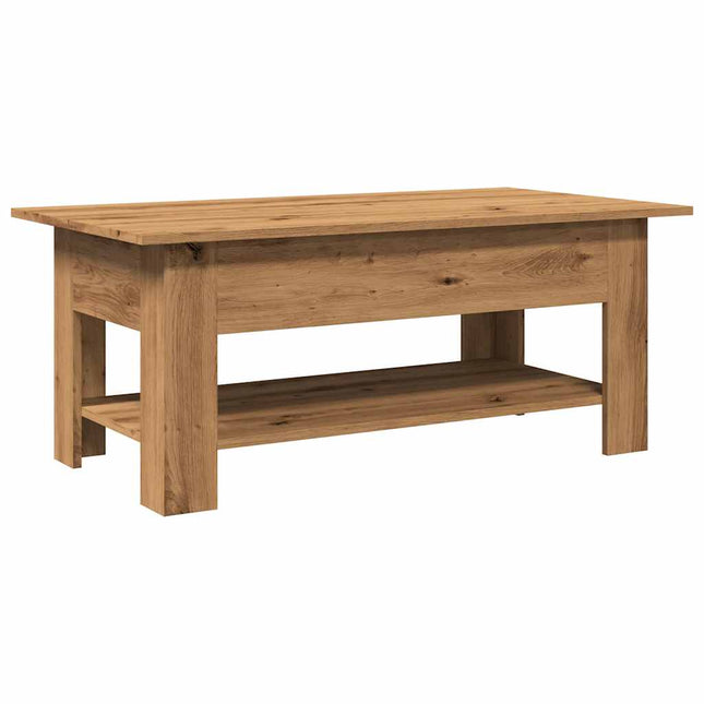 sofabord 102x55x42 cm konstrueret træ kunsteg
