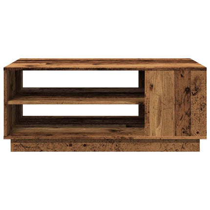 sofabord 102x55x43 cm konstrueret træ antikt trælook