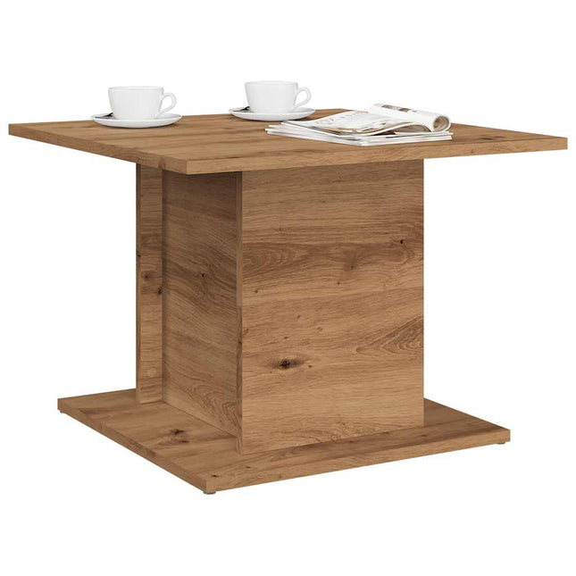 sofabord 55,5x55,5x40 cm konstrueret træ kunsteg