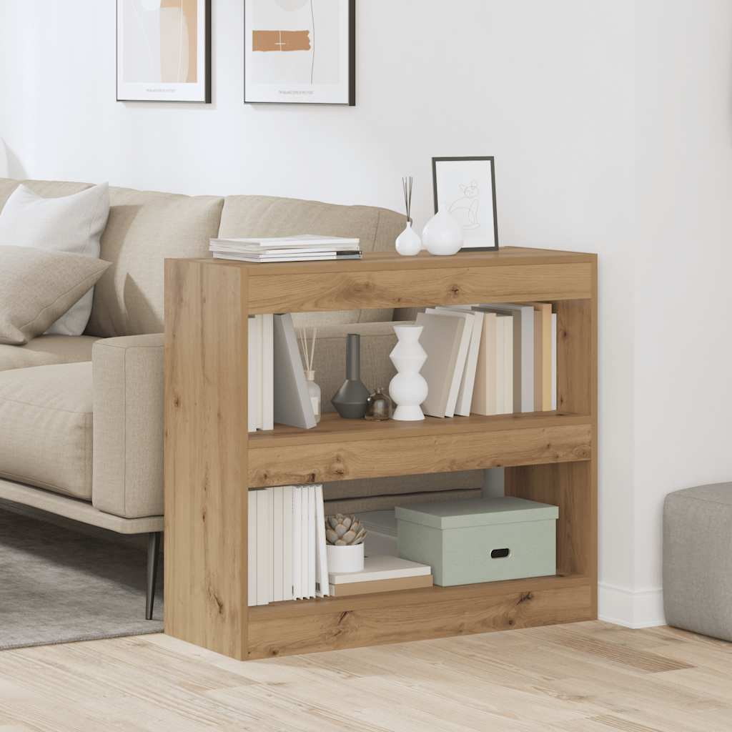 bogreol/rumdeler 80x30x72 cm kunsteg billede