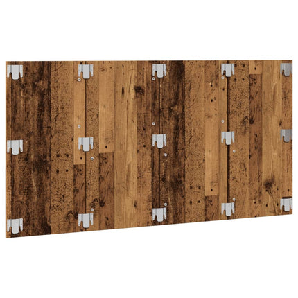 sengegærde 160x1,5x80 cm konstrueret træ antikt trælook