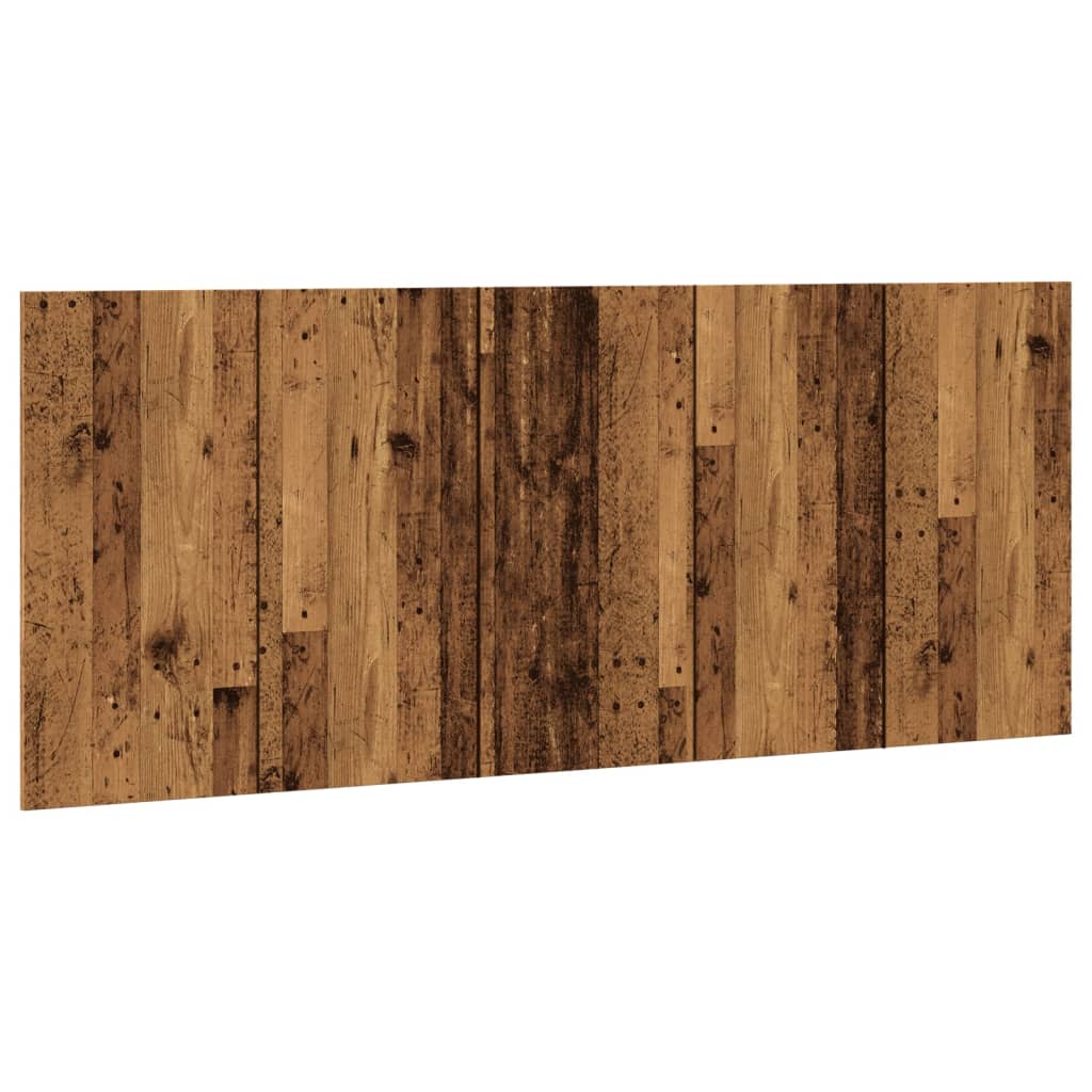 sengegærde 200x1,5x80 cm konstrueret træ antikt trælook