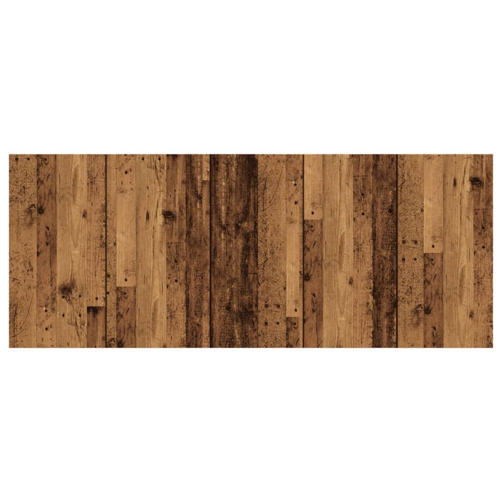 sengegærde 200x1,5x80 cm konstrueret træ antikt trælook