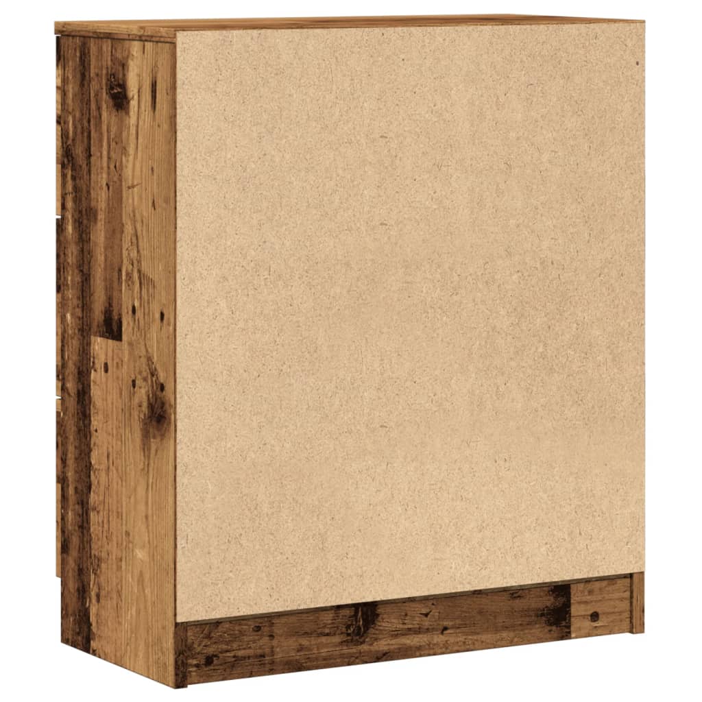 skænk 60x30x70 cm konstrueret træ antikt trælook