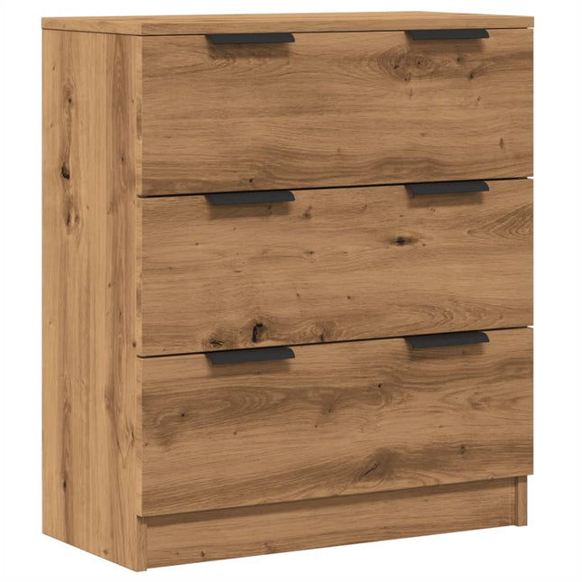 skænk 60x30x70 cm konstrueret træ kunsteg