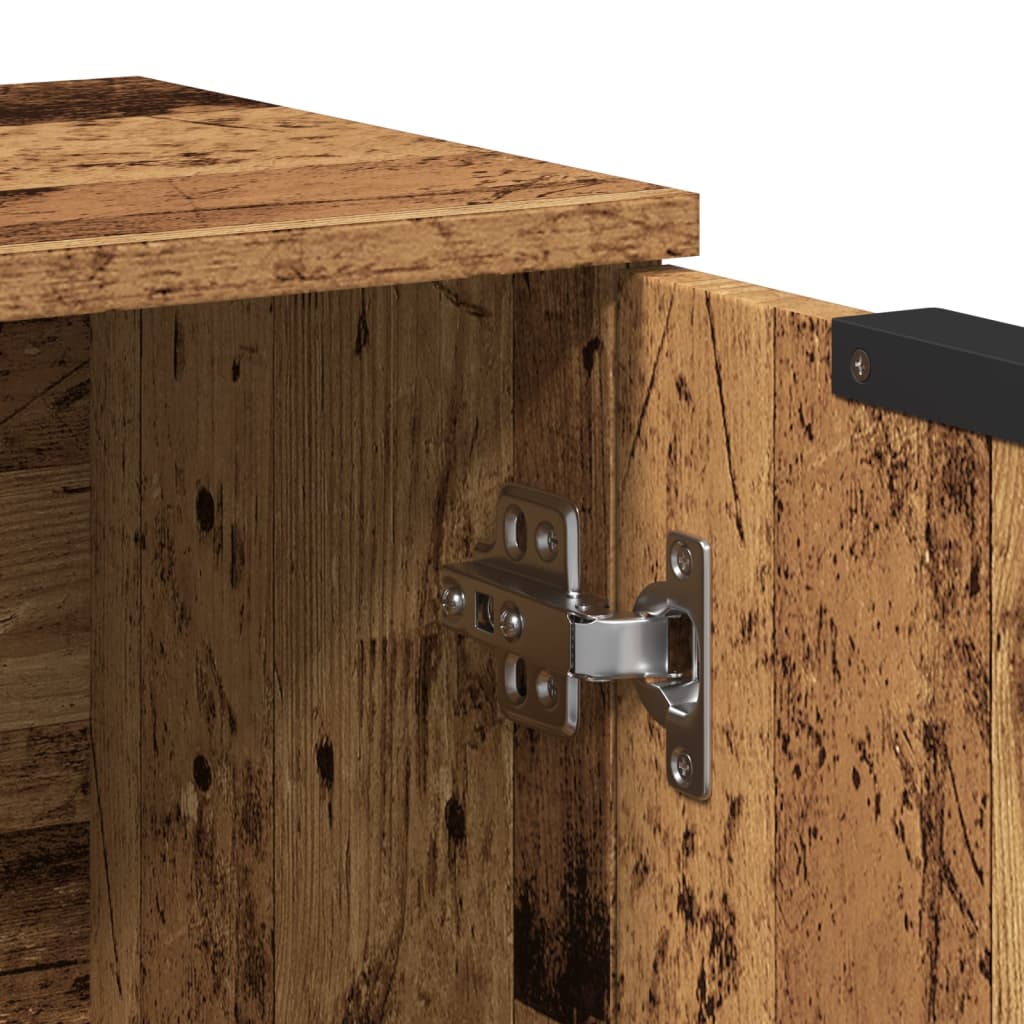 skænk 60x30x70 cm konstrueret træ antikt trælook