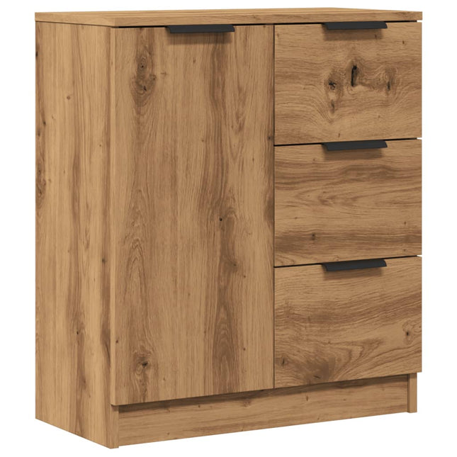 skænk 60x30x70 cm konstrueret træ kunsteg