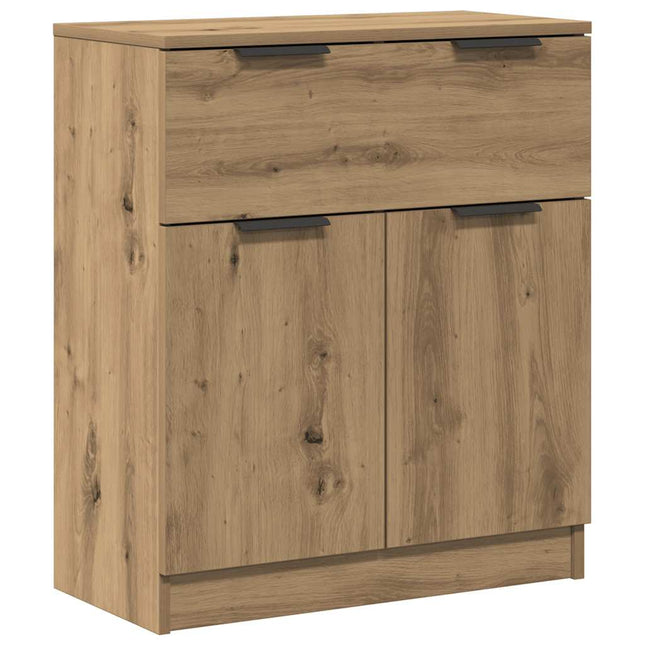 skænk 60x30x70 cm konstrueret træ kunsteg