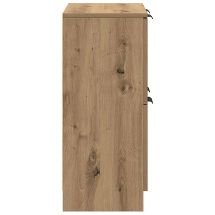 skænk 60x30x70 cm konstrueret træ kunsteg