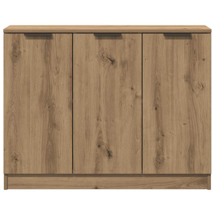 skænk 90,5x30x70 cm konstrueret træ kunsteg