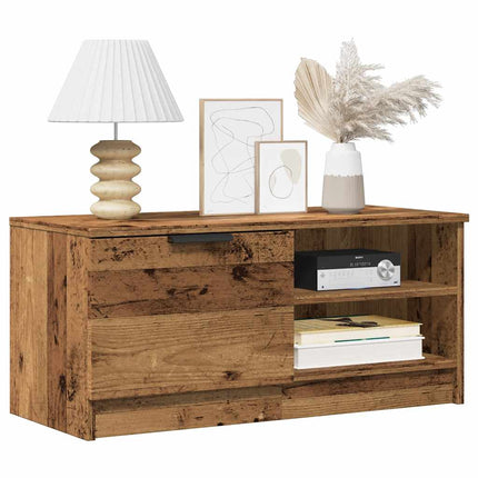 tv-borde 2 stk. 80x35x36,5 cm konstrueret træ gammelt trælook