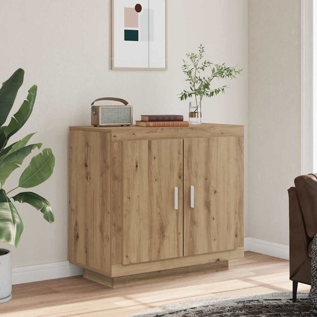 skænk 80x40x75 cm konstrueret træ kunsteg