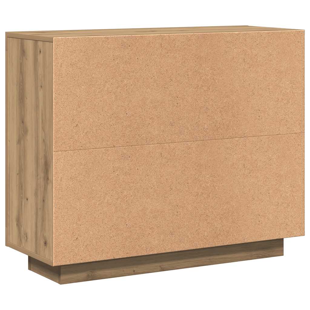 skænk 92x35x75 cm konstrueret træ artisan eg