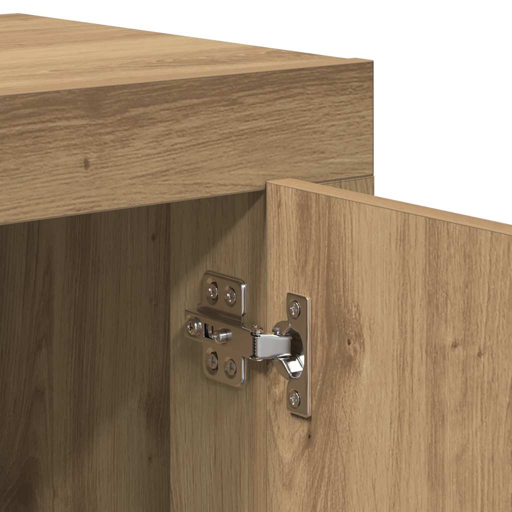 skænk 92x35x75 cm konstrueret træ artisan eg