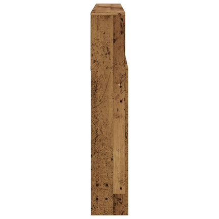 sengegavl m. opbevaring 140x19x103,5 cm antikt trælook