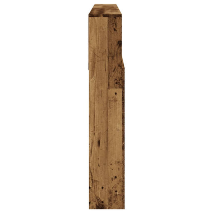 sengegavl m. opbevaring 180x19x103,5 cm konstrueret træ antikt