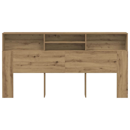 sengegavl med opbevaring 102x29x143 cm konstrueret træ kunsttræ