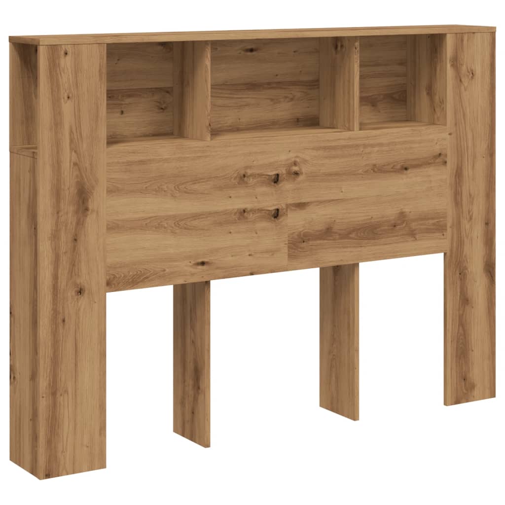 sengegavlskab håndlavet eg 140x18,5x102,5 cm konstrueret træ