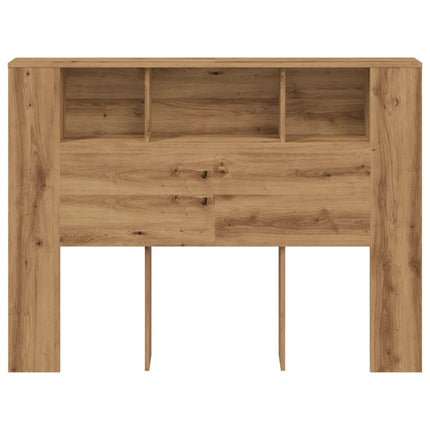 sengegavlskab håndlavet eg 140x18,5x102,5 cm konstrueret træ