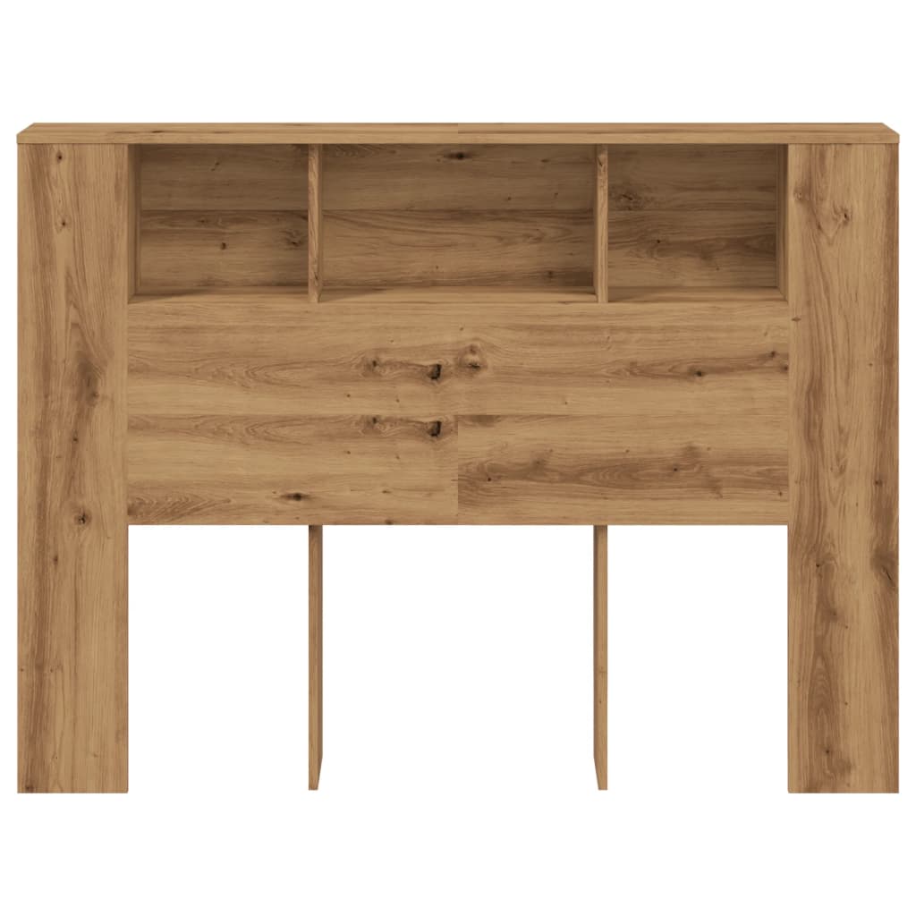 sengegavlskab håndlavet eg 140x18,5x102,5 cm konstrueret træ
