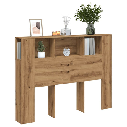 sengegavlskab håndlavet eg 140x18,5x102,5 cm konstrueret træ